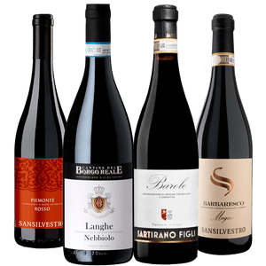 Kit 4 Garrafas Grandes Vinhos do Piemonte