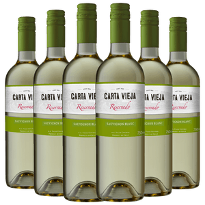Kit 6 Vinhos Carta Vieja Reservado Sauvignon Blanc