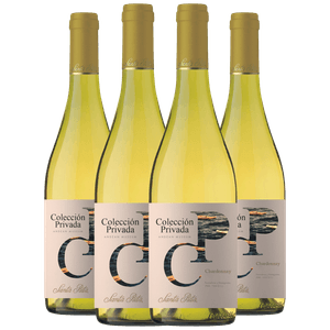 Kit  4 Vinhos Santa Rita Coleccion Privada Chardonnay