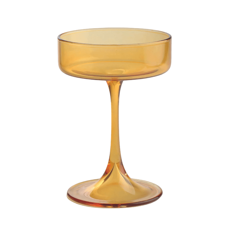 Taca para Martini ACasa Ava Vidro Amarelo 180ml