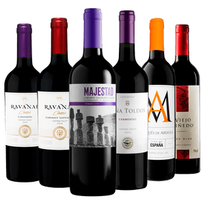 Kit 6 Vinhos Tintos Essenciais