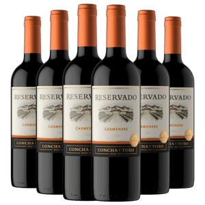 Kit 6 Vinhos Concha Y Toro Reservado Carménère