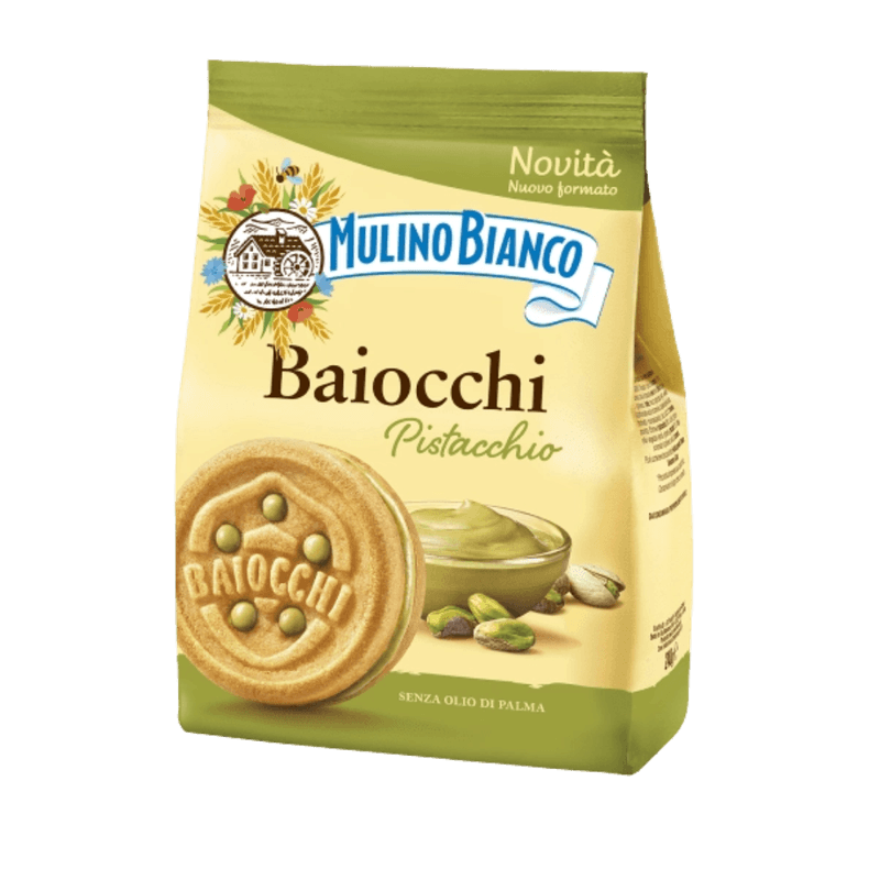 Biscoito Mulino Bianco Baiocchi Pistache 240g
