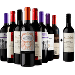 Kit 8 Vinhos Tintos + 1 Malbec Argentino Gratis