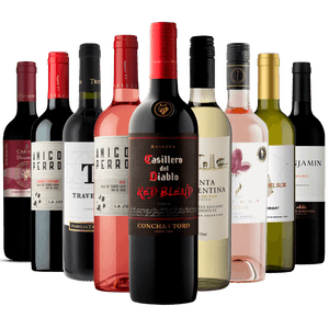 Kit 9 Vinhos Best Sellers Grandes Vinícolas