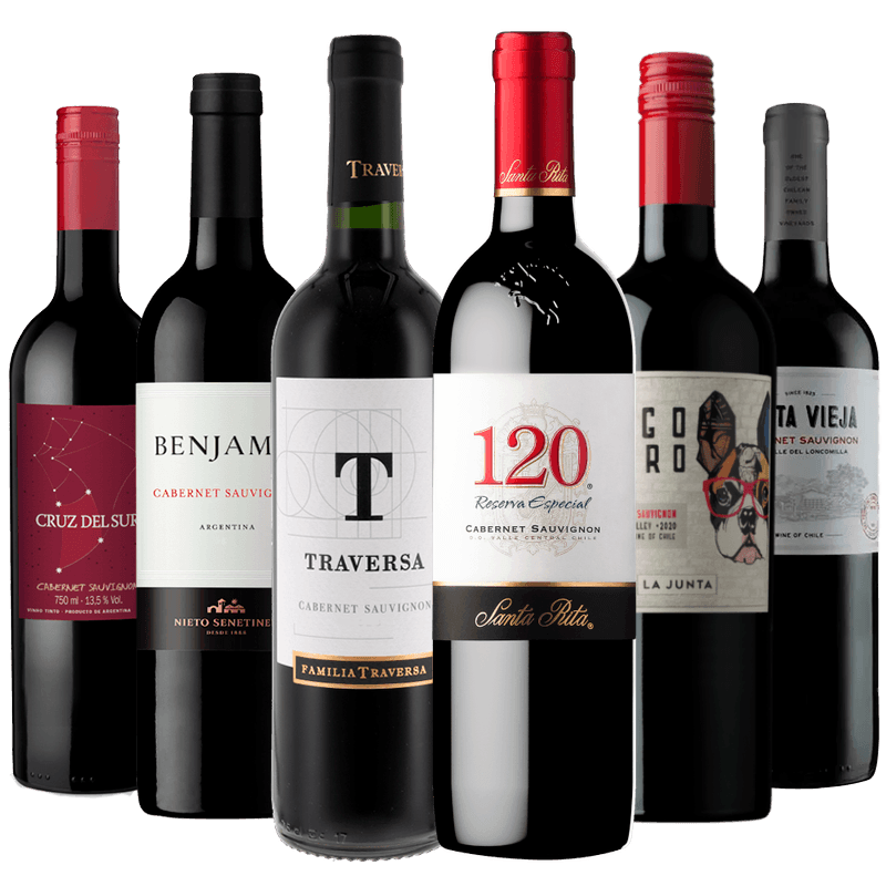 Kit 6 Vinhos Cabernet Sauvignon