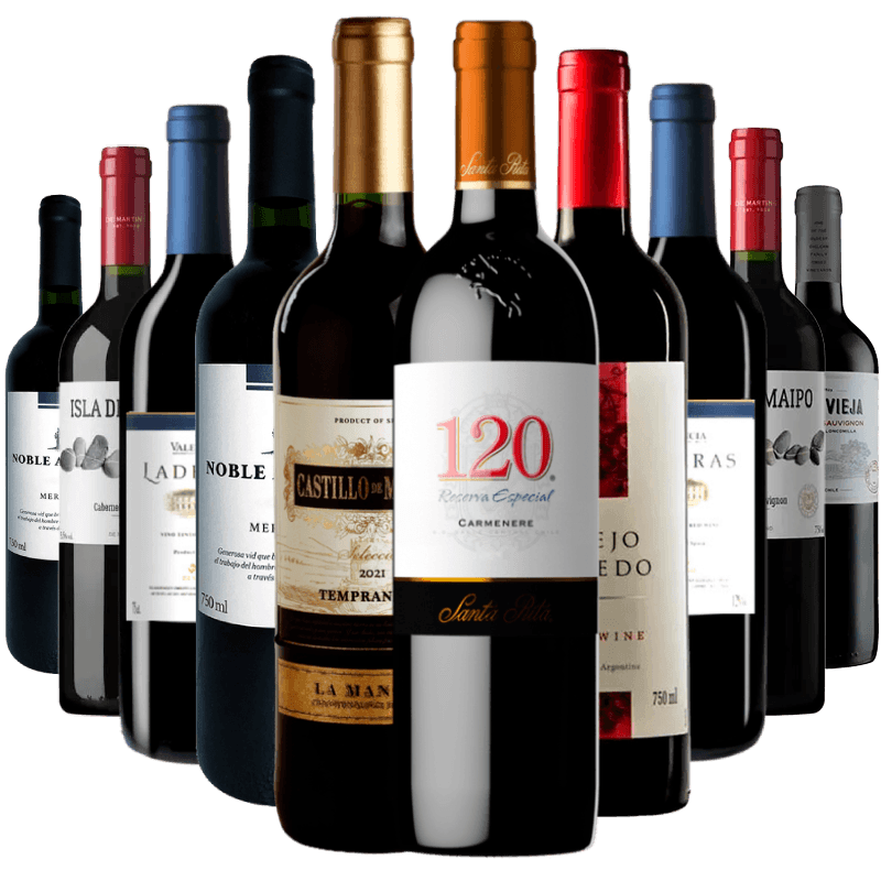 Kit 10 Tintos 28,99 a Garrafa