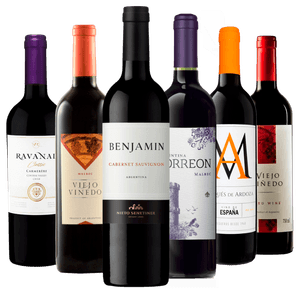Kit 6 Vinhos Tintos Essenciais