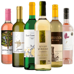 Kit 6 Vinhos Brancos e Roses