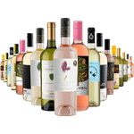 Kit 18 Vinhos Brancos e Roses do Mundo