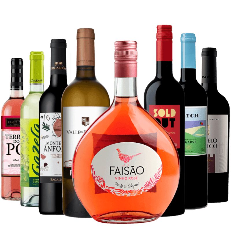 Kit 8 Vinhos Portugueses Para Encher a Adega