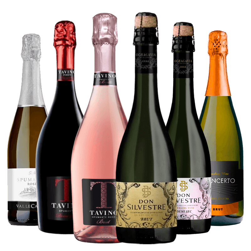 Kit 6 Espumantes Essenciais Divvino