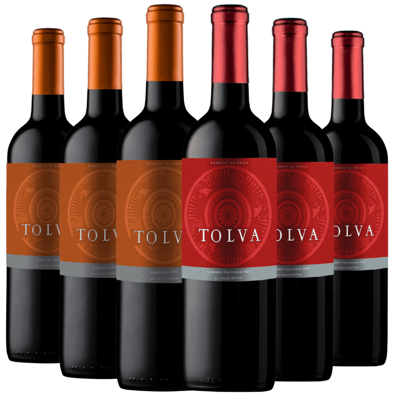 Kit 6 Garrafas Vinho Tolva Carmenere e Cabernet Sauvignon