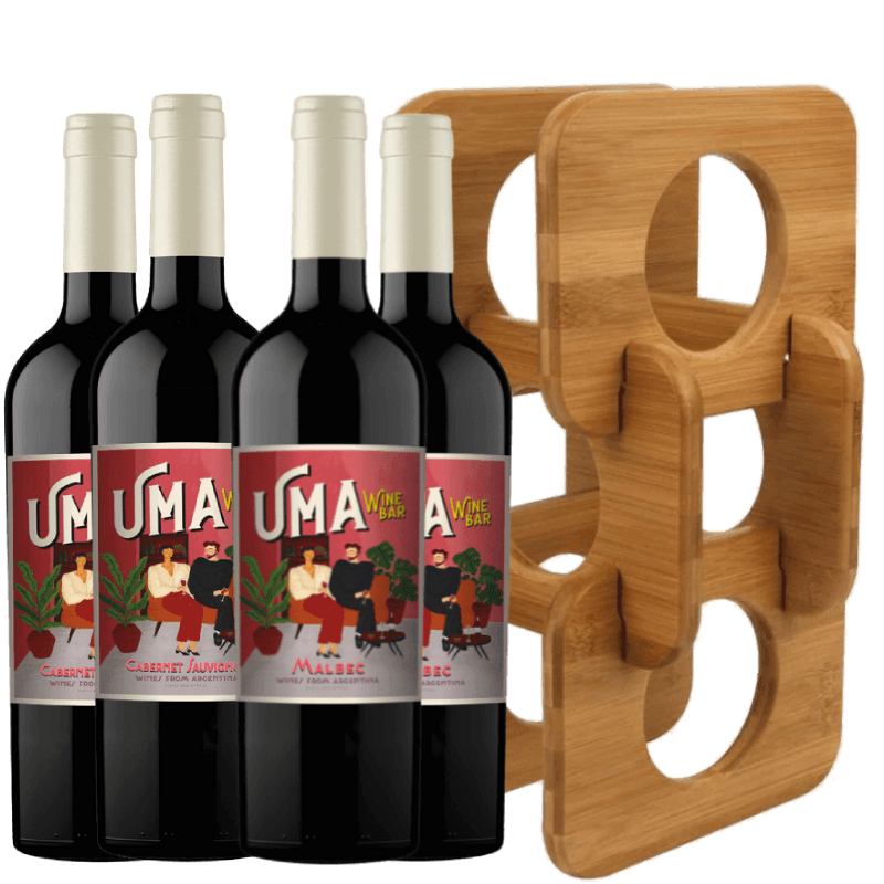 Kit-Presente-4-Vinhos-Argentino---Adega-Bambu-20CM