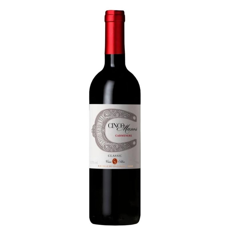 Vinho-Tinto-Chileno-Casa-Silva-Cinco-Manos-Classic-CarmenEre