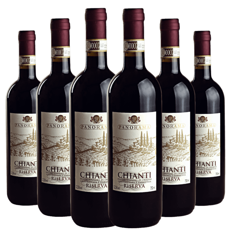 Kit-Caixa-Fechada-6-Garrafas-Vinho-Panorama-Chianti-Riserva-docG.