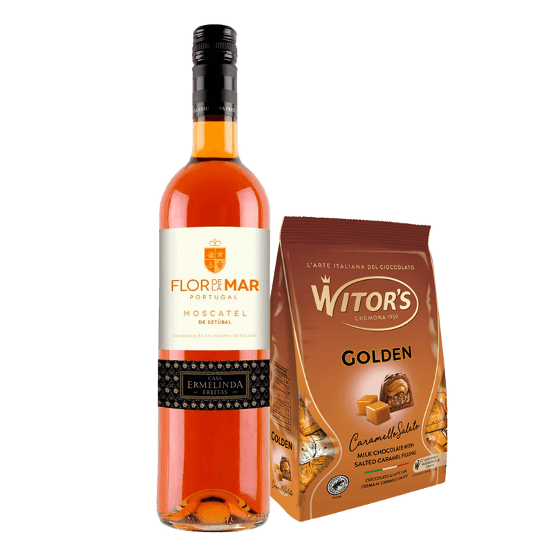 Kit-Harmonizado-Moscatel-de-Setubal---Trufas-de-Caramelo-Salgado-